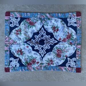 Set of 2 KEECO Floral Patchwork Quilted Pillow Sham